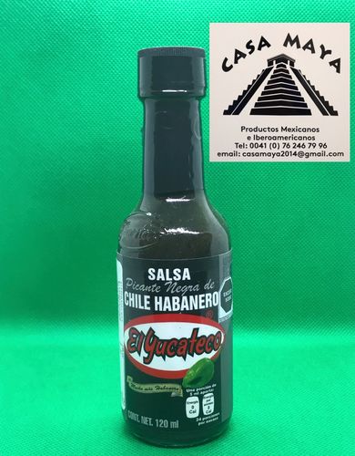 Salsa Habanero Etiqueta Negra "Yucateco" 120ml