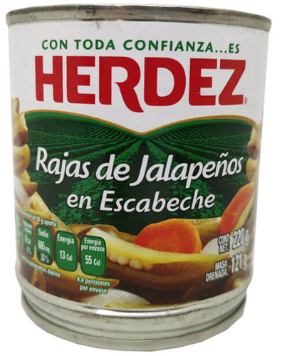 Chiles Jalapeños, Herdez, 2.8kg